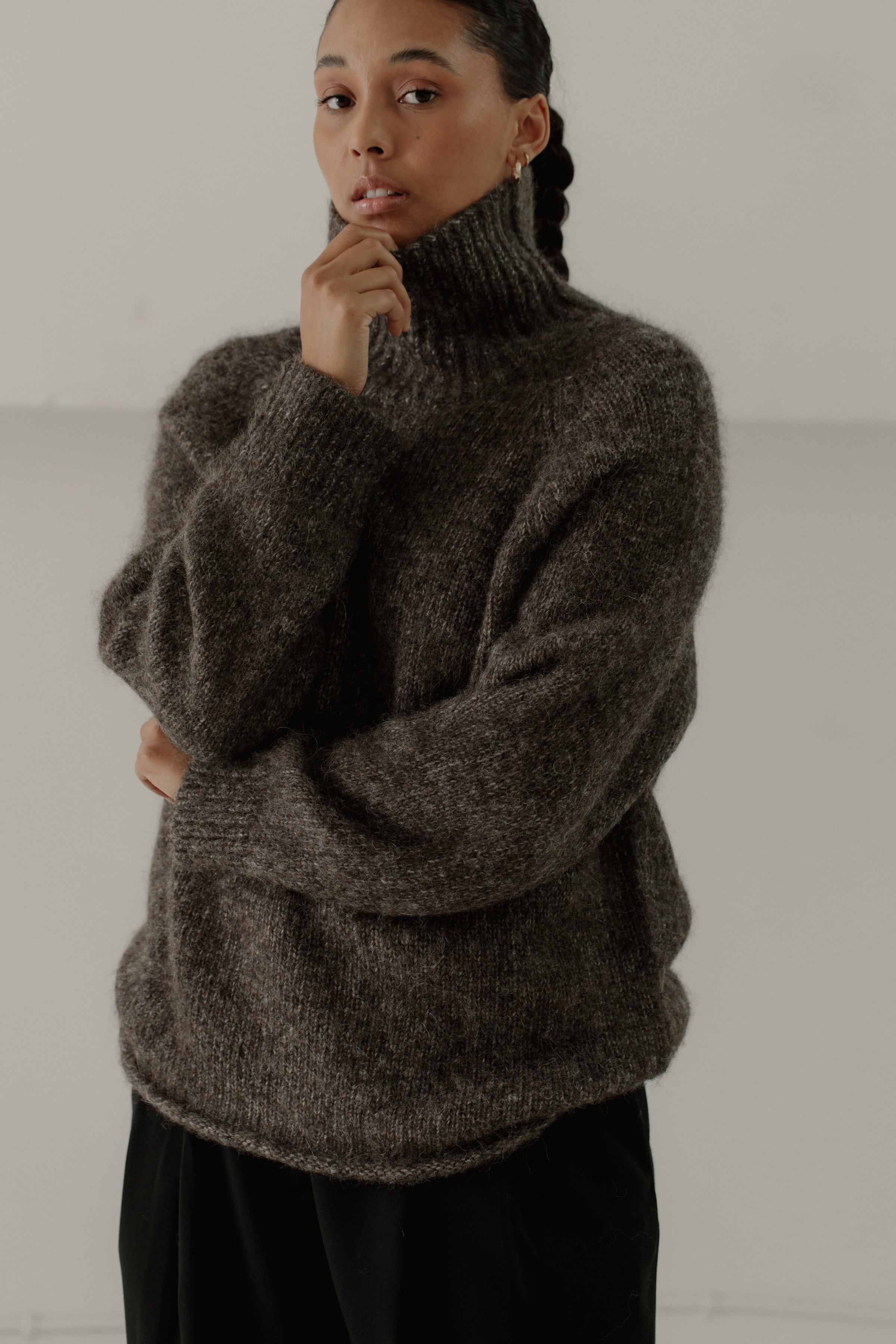 Bare Knitwear Stanley Pullover Caramel Alpaca/Wool