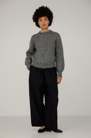 Cora Crew Neck in Granite